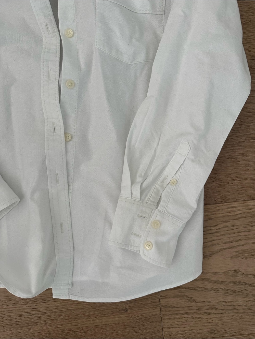 J. Crew Factory Fitted Button-Down Shirt White S - Picture 8 of 10